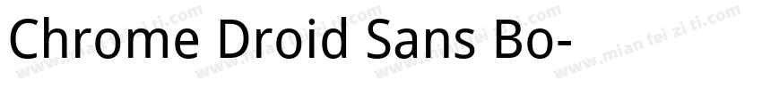 Chrome Droid Sans Bo字体转换